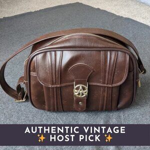 🎥 Vintage (60s/70s) ♡ American Tourister ♡ Leather Weekender / Carry On Bag